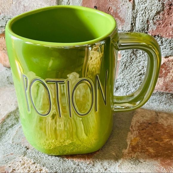 Rae Dunn 2022 Potion Iridescent Green Fall Halloween 2022  Coffee Mug - Picture 1 of 2